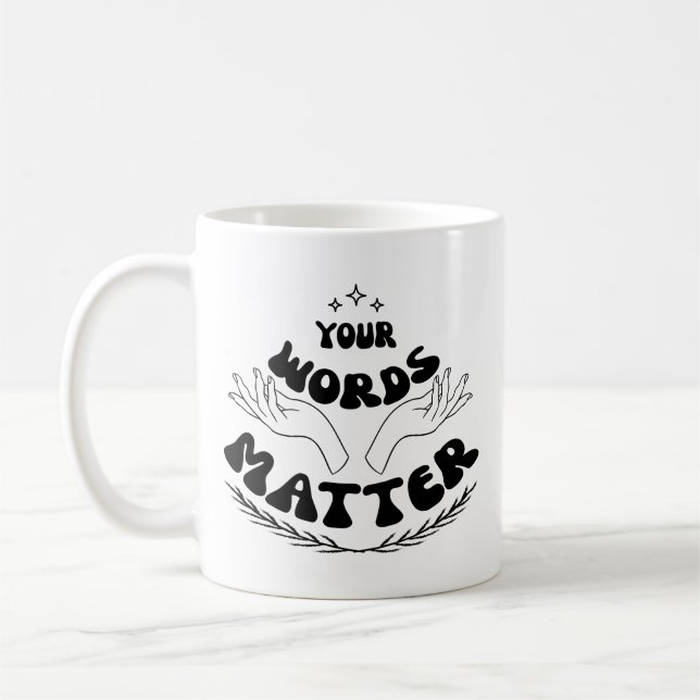 Din Ord Matter Sweatshirt, Tal Kaffemugg (Vänster)