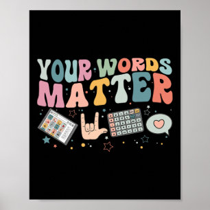 Din Ord problematik med Tal Therapy Language Patho Poster
