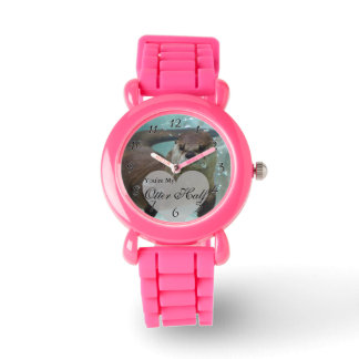 Din Otter Halva bruna floden Otter Swimming Armbandsur