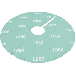 Din överförda bild eller Logotyp är ifylld Light Julgransmatta Borstad Polyester