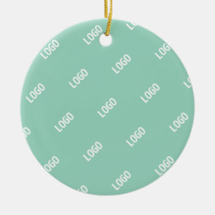 Din överförda bild eller Logotyp är ifylld Light Julgransprydnad Keramik