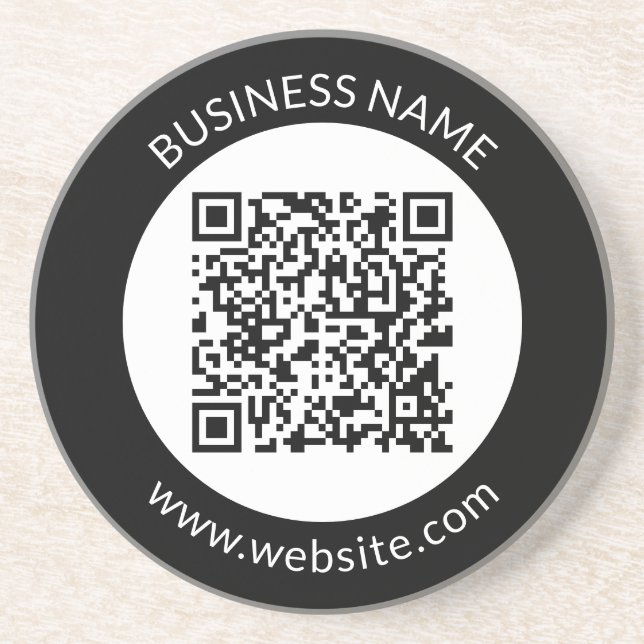 Din överförda QR-kod | Redigerbar text & Färg Underlägg (Framsidan)