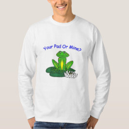 Din Pad eller Min - Herr Vit Långärmad T Shirt