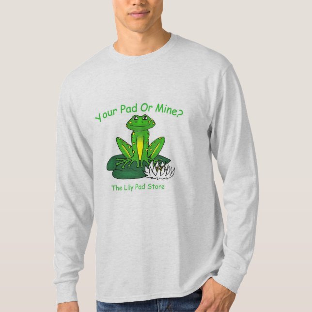Din Pad eller Min - Herrar Ljusgrå Långärmad T Shirt (Framsida)
