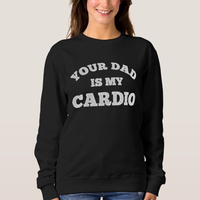 Din pappa är min konditionsträning Het pappa för k T Shirt (Framsida)