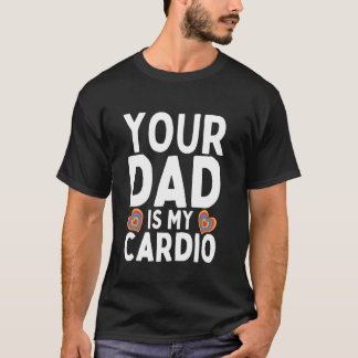 Din Pappa Är Mina Kardiohärliga Gympass Regnbåge T Shirt