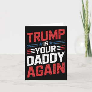 Din pappa är patriotisk Humor igen Kort