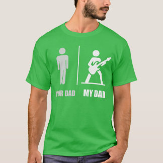 Din Pappa Min Pappa Gitarr Rolig Rockmusik Spelare T Shirt