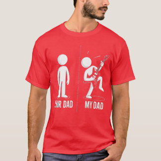 Din Pappa Min Pappa Rolig Fader Musik Gitarrspelar T Shirt
