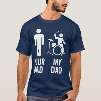Din Pappa Min Pappa Trummis Pappa Rolig Musik Musi T Shirt