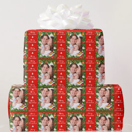 Din Pappra familj Baby i fotojulafton Presentpapper
