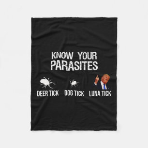 Din Parasites - Hjort Tick Fleecefilt