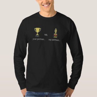 Din partner V min partnertrofi Cute Par Mat T Shirt