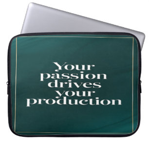 Din passion driver din produktion laptop fodral