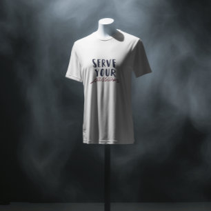 din passion Kvinnor i vitt T Shirt
