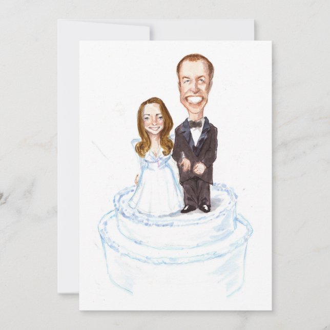 Din personliga Kate/William bröllopsinbjudan Inbjudningar (Framsida)