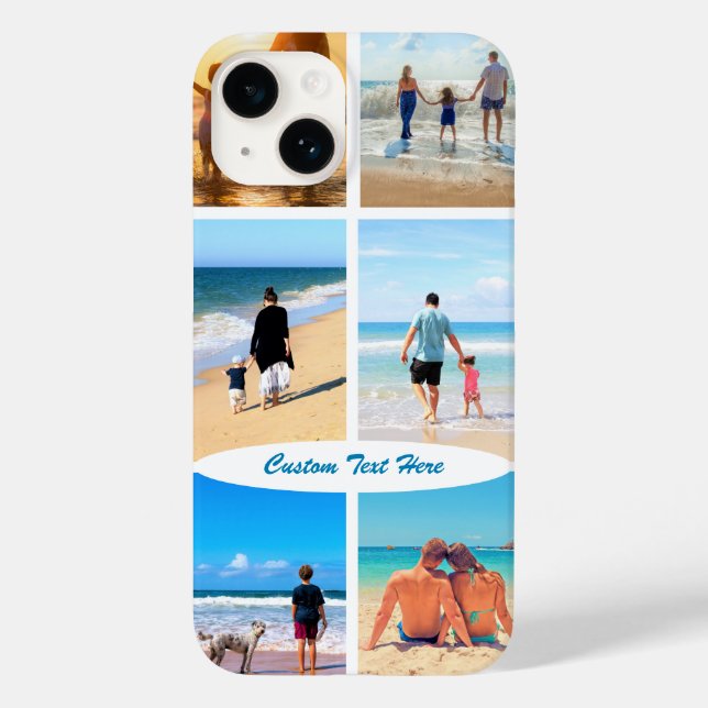 Din Photo Collage iphone case med Anpassningsbar T (Baksida)