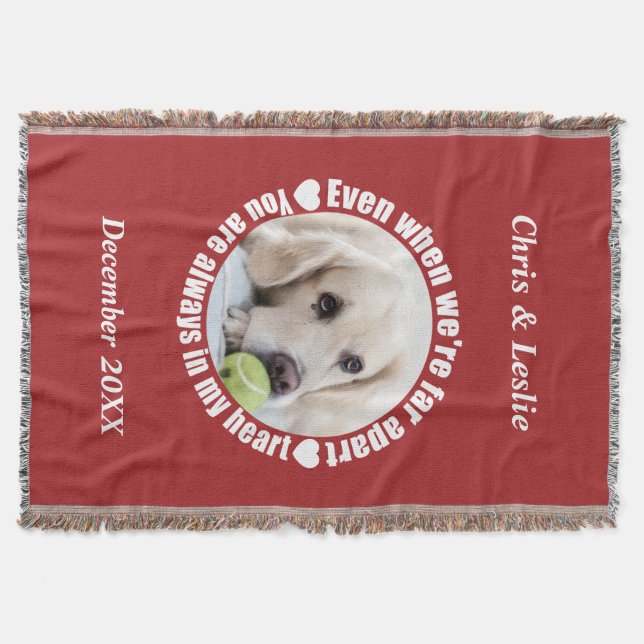 DIN PHOTO-filt med långt avstånd från Kärlek Mysfilt (Framsidan)