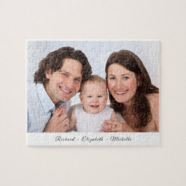 Din Photo Personlig Namn Jigszle Puzzle Pussel