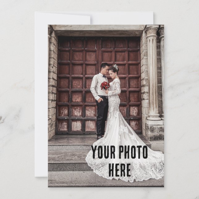 DIN PHOTO PERSONLIGT BRÖLLP INVITATIONS INBJUDNINGAR (Framsida)
