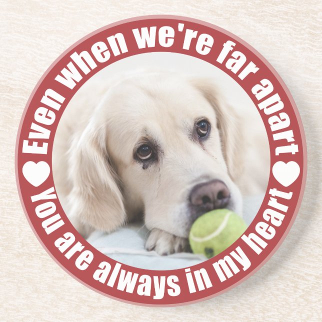 DIN PHOTO-sandsten långt ifrån Kärlek underlägg Sandsten (Framsidan)