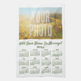 Din Photo Tea Towel-kalender Kökshandduk