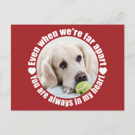 DIN PHOTO-vykort långt bort från Kärlek anpassning Vykort