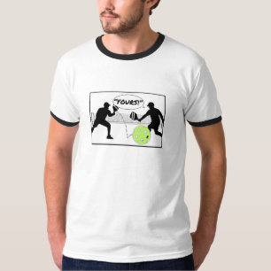 "DIN!" Pickleball Dubbla Humor Pickleball Paddl T Shirt