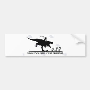 Din pinne Family/T-rex Bildekal
