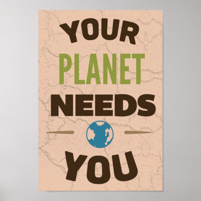 Din planet behöver dig poster (Framsidan)