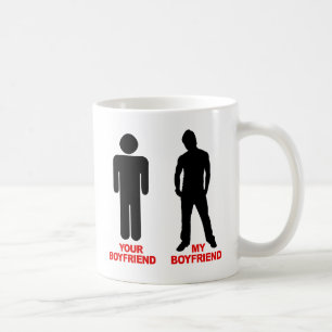 Din pojkvän. Min pojkvän Kaffemugg