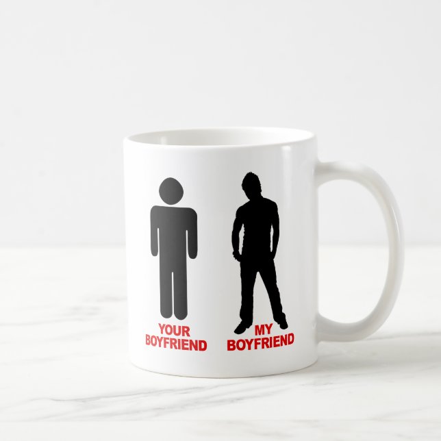 Din pojkvän. Min pojkvän Kaffemugg (Höger)