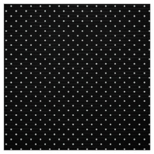 Din polka dots som färg på svart klickar, tyg