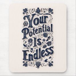 Din potential är en oändlig bakgrund i Beige Musmatta