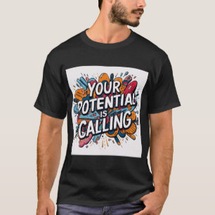 Din Potential Ropar – Motivational Färgrik T Shirt