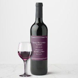  Din privata etikett hemmagjord svartvinbärsvin 