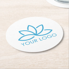 Din Professionell Business Logotyp Underlägg Papper Rund