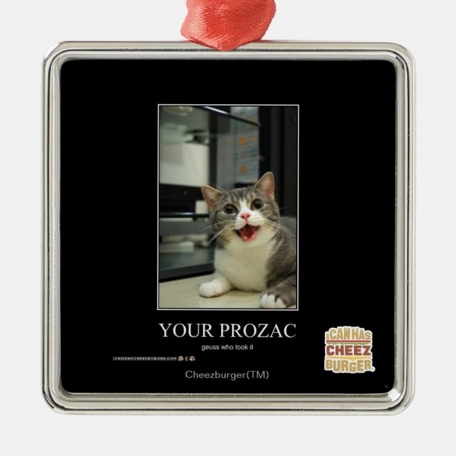 Din Prozac Julgransprydnad Metall (Framsidan)