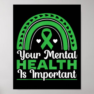 Din psykiska hälsa är viktig för psykisk hälsa poster