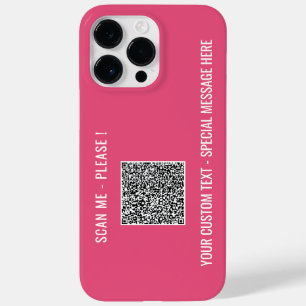 Din QR-Anpassningsbar Text iphone case Välj Färg
