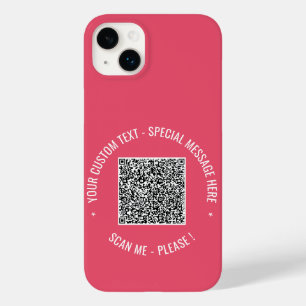 Din QR-Anpassningsbar Text iphone case Välj Färg