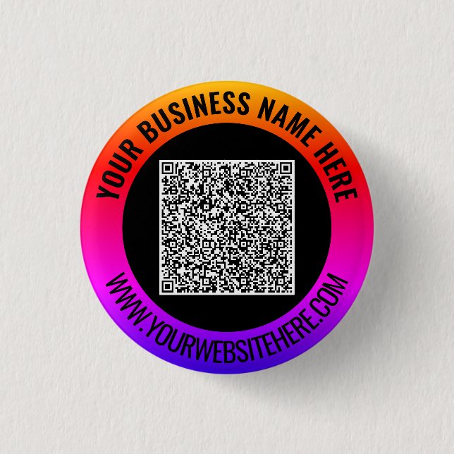 Din QR-kod affärsfrämjande knapp exempel (Framsida)