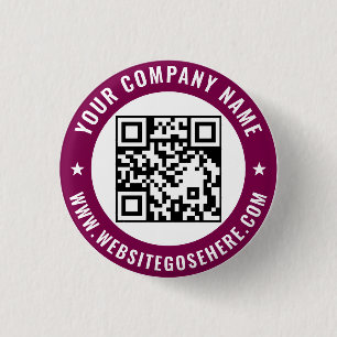 Din QR-kod affärsmarknadsföring Mall Design Knapp