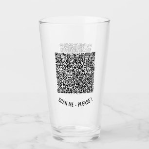 Din QR-kod affärspromotion glas mall