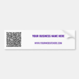 Din QR-kod Anpassad text Affärsdekal på bildäck Bildekal