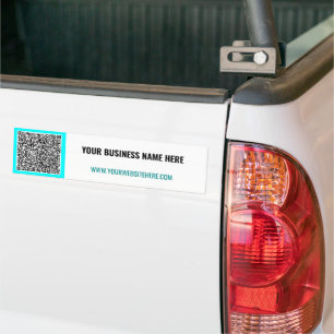 Din QR-kod Anpassad text dekalmall Bildekal
