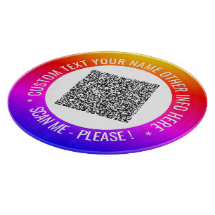 Din QR-kod, Anpassningsbar Text för Färg