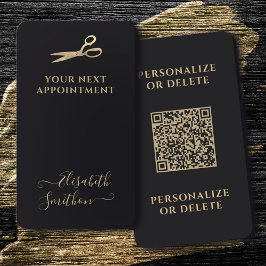 Din QR-kod - lyxhårslista nästa Möte Visitkort