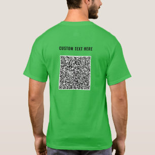 Din QR-kod med Anpassningsbar Text-Personlig T-Shi T Shirt