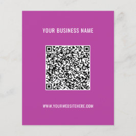 Din QR-kod Namn webbplats Färg-kampanjutfällare Flygblad
